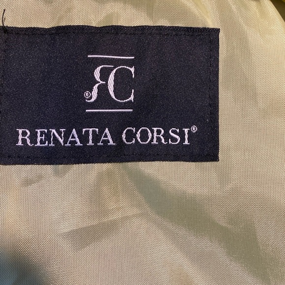 Renata Corsi size x small worn twice chartreuse green made in Italy jacket steal - Picture 3 of 7